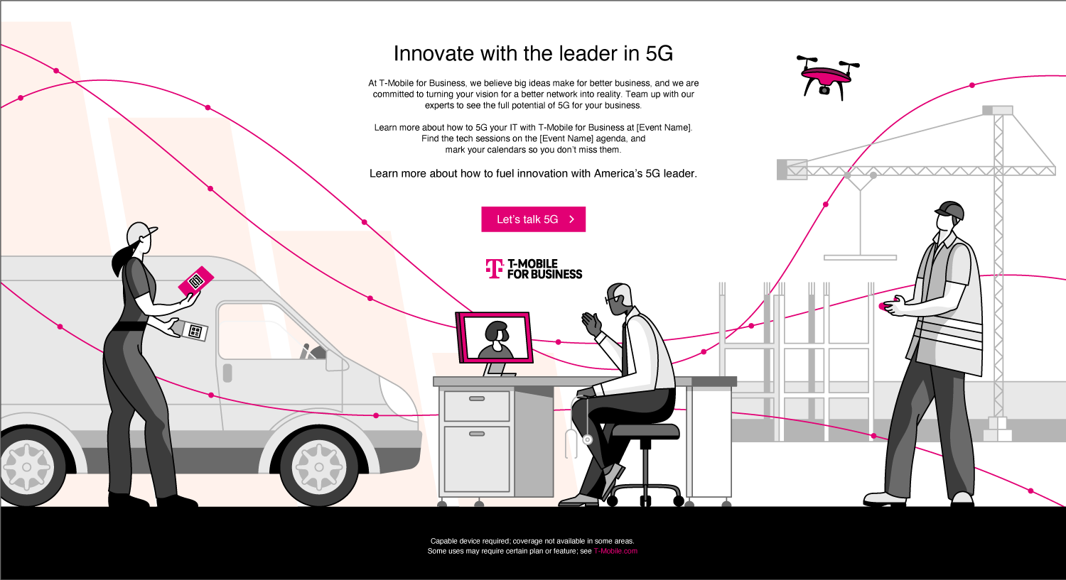 T-Mobile 5G Your IT Illustrations | T-Mobile, Spiceworks Ziff Davis | Makemark