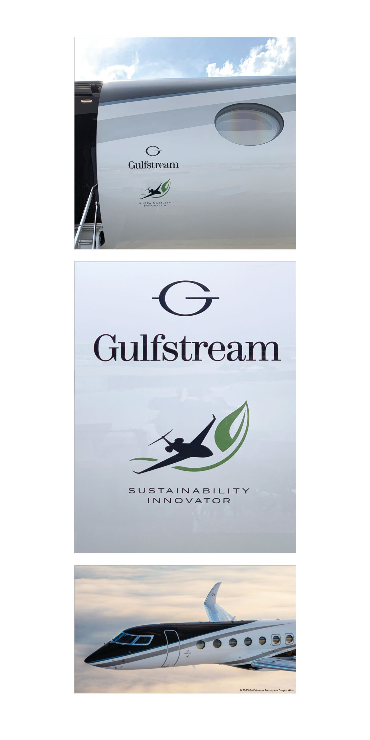 Gulfstream Sustainability Logo | Gulfstream Aerospace | Makemark